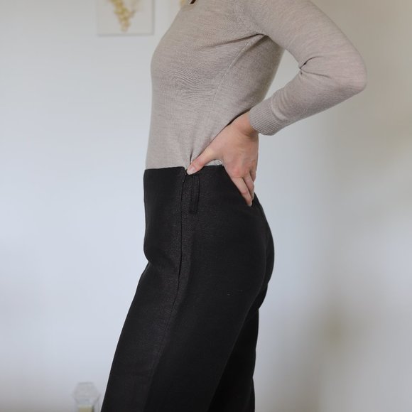 Chocolate brown work slacks - Picture 4 of 5